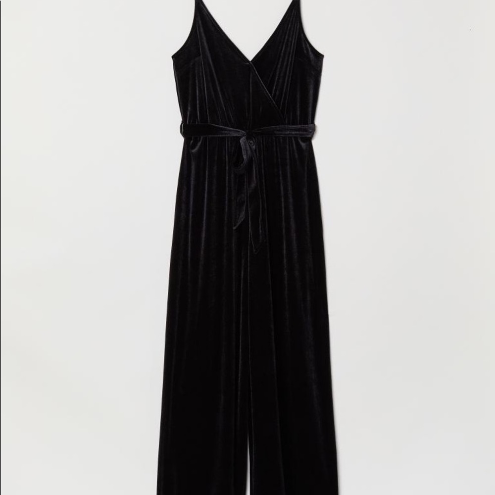 H&M VELOUR Jumpsuit Straight/wide leg